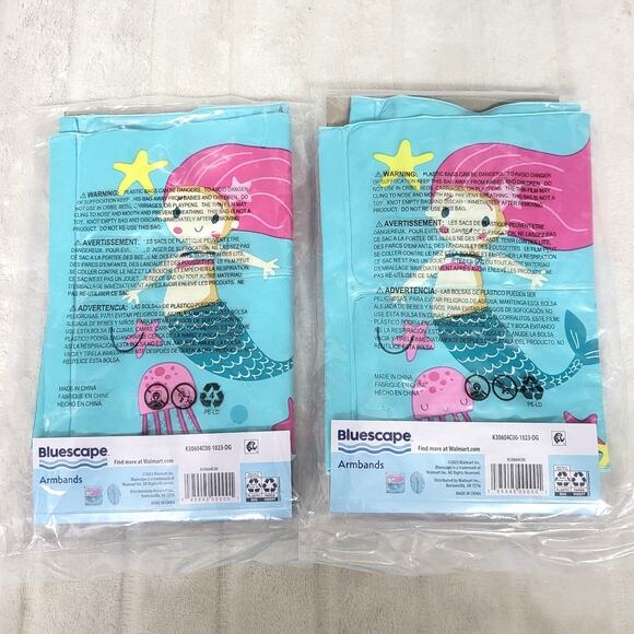 Bluescape Armbands/Floaties 2 packs - Kids- Blue with Mermaids - Picture 2 of 3